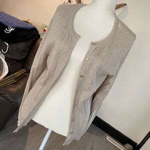 Croft & Barrow tan cardigan